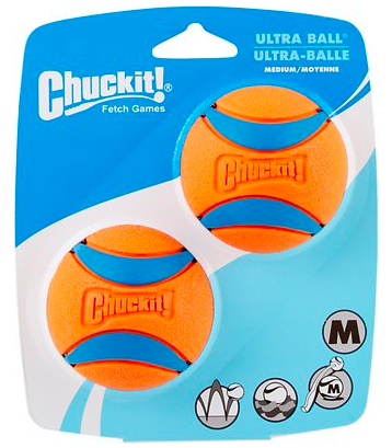 Chuckit rubber ball dog toy