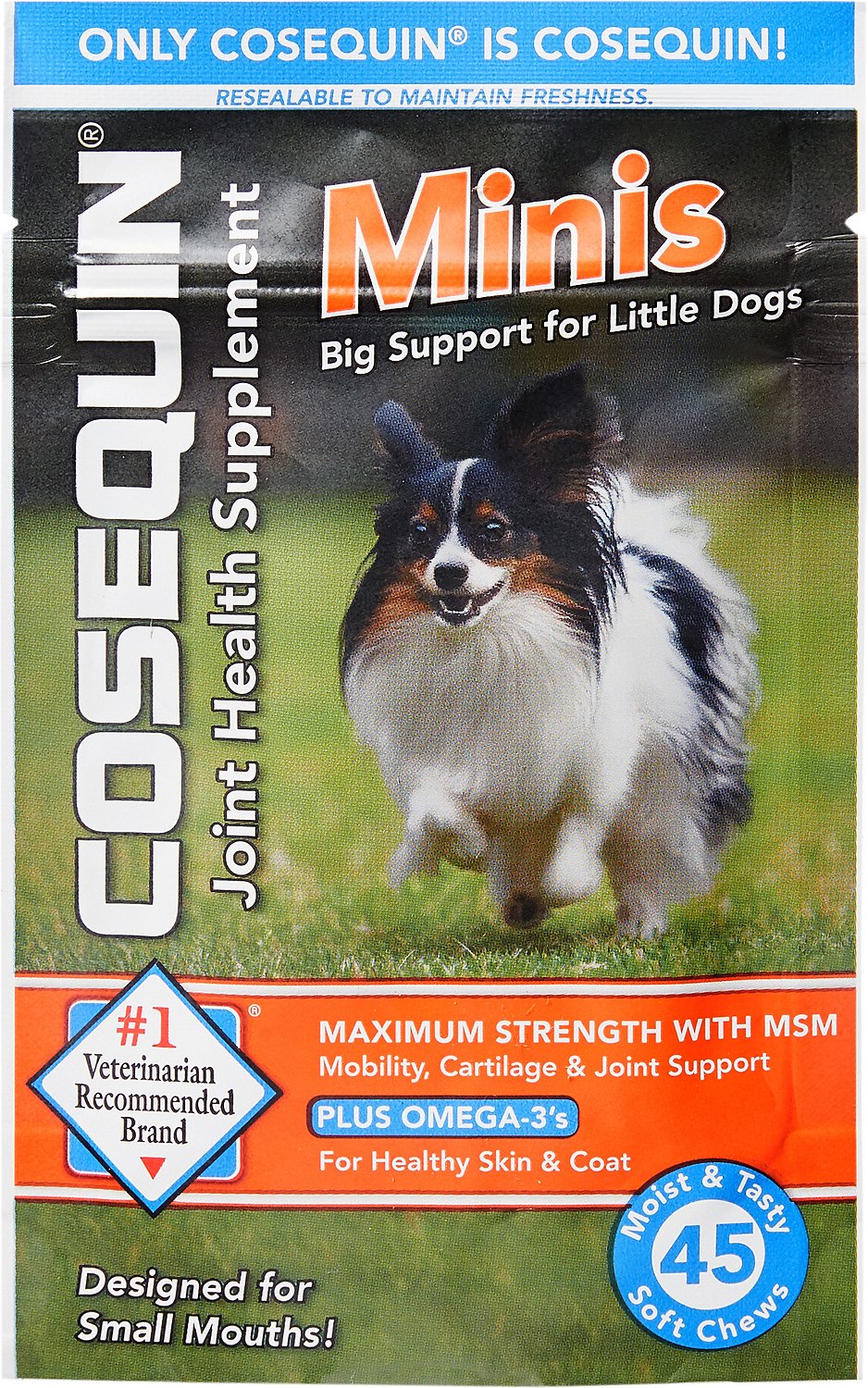 Nutramax Cosequin With MSM Plus Omega 3’s Mini Soft Chews Nutramax Cosequin With MSM Plus Omega 3’s Mini Soft Chews